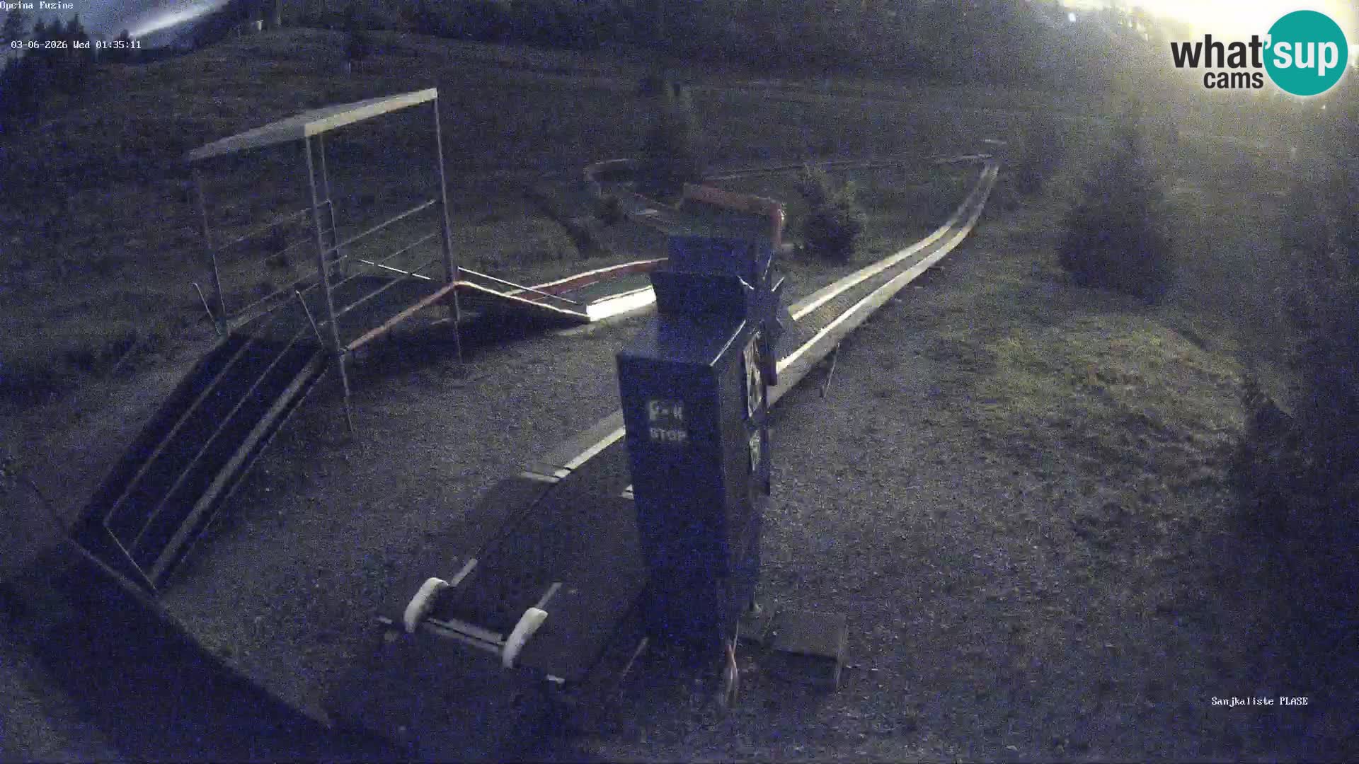 Live webcam Fužine toboggan run – Croatia
