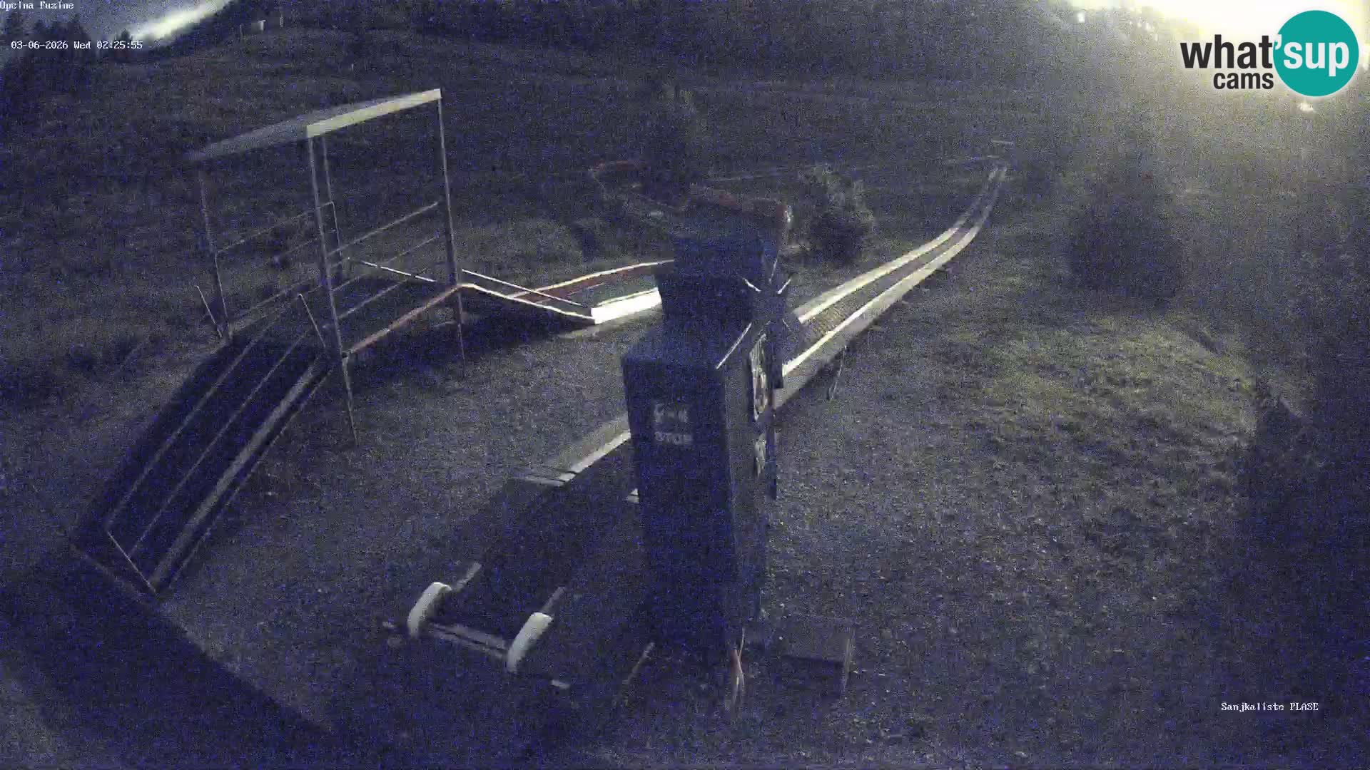 Webcam en vivo Pista de trineo Fužine – Croacia