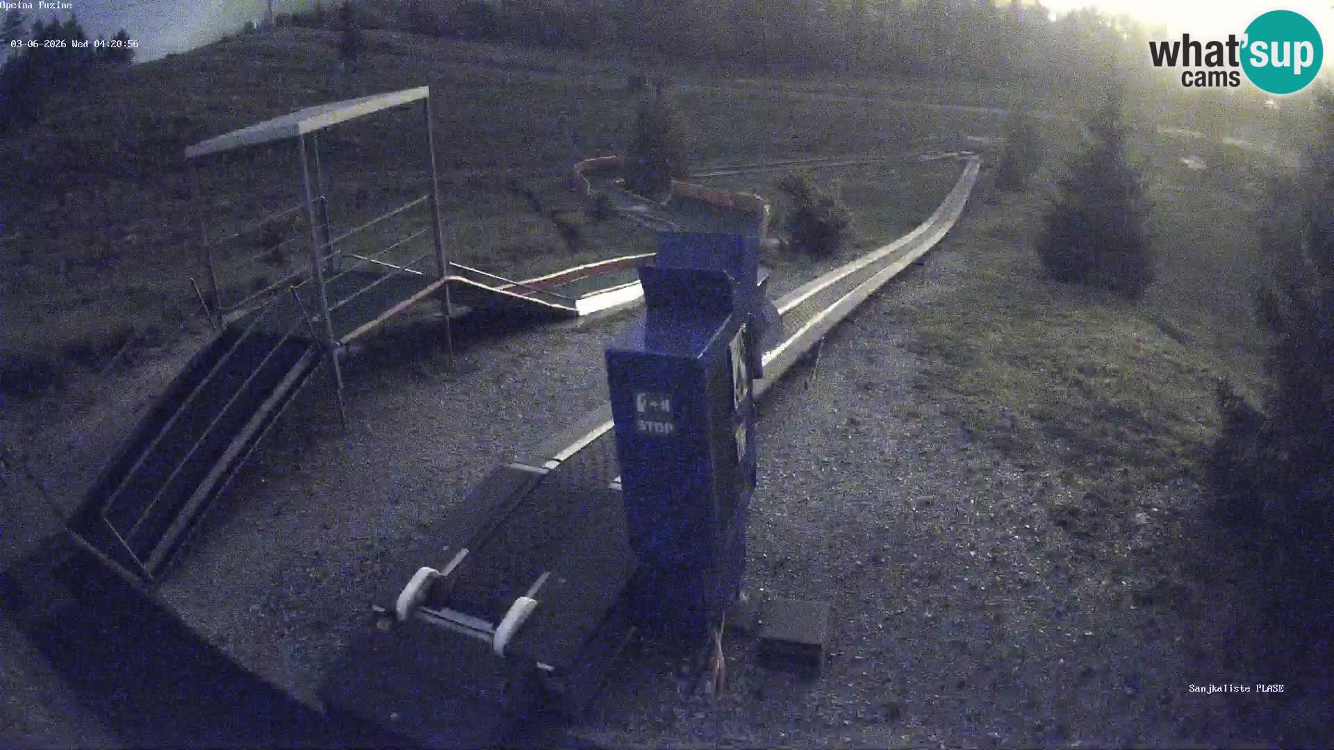 Webcam en vivo Pista de trineo Fužine – Croacia