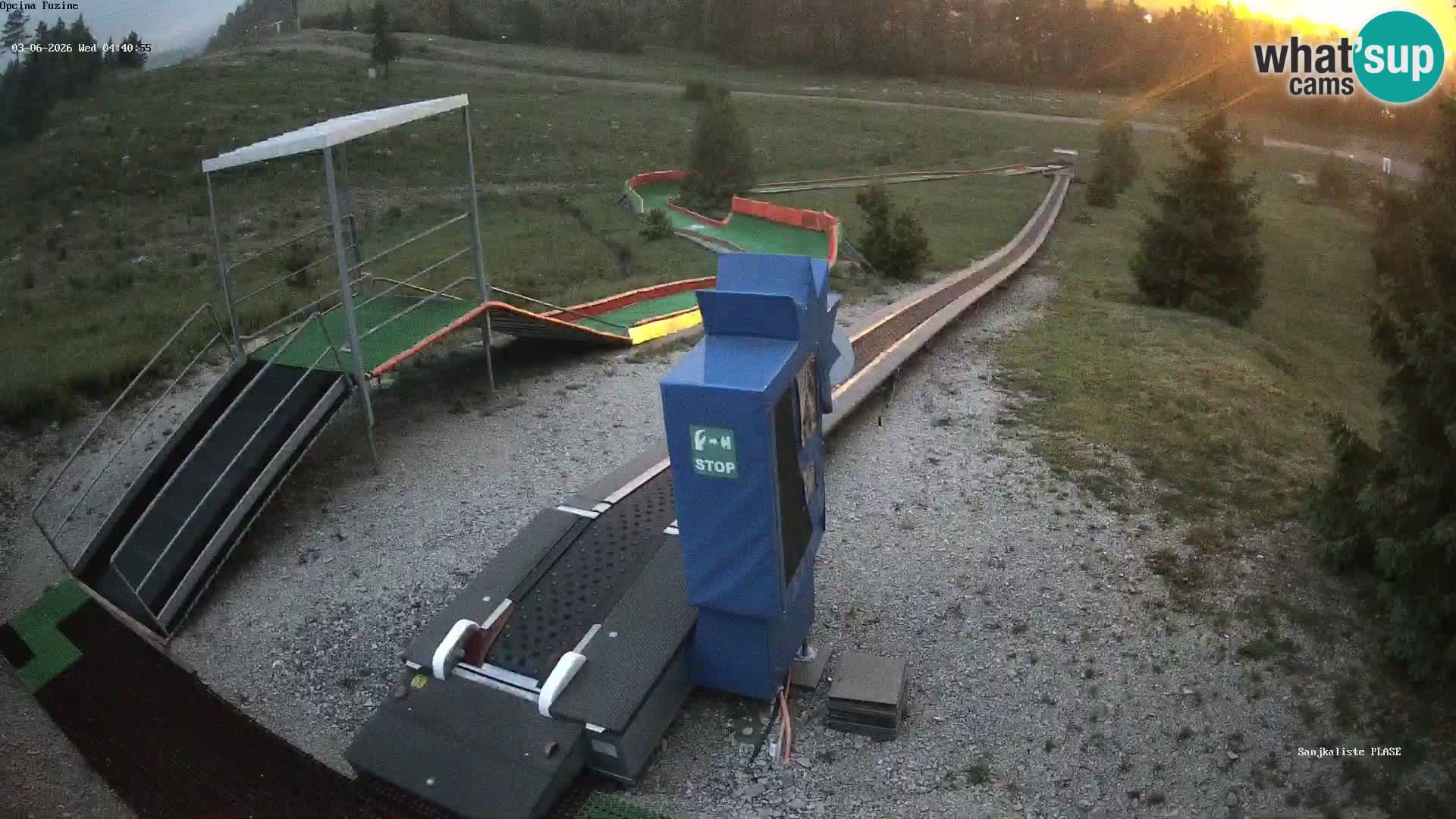 Live webcam Fužine toboggan run – Croatia