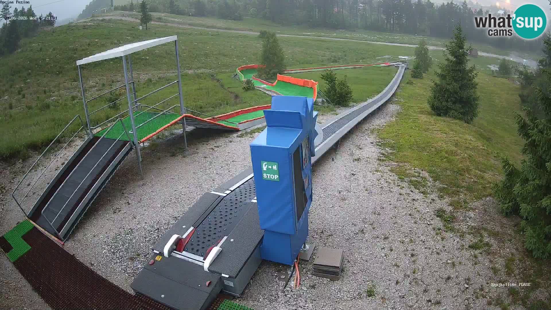 Spletna kamera v živo Sankališče Fužine – Hrvaška
