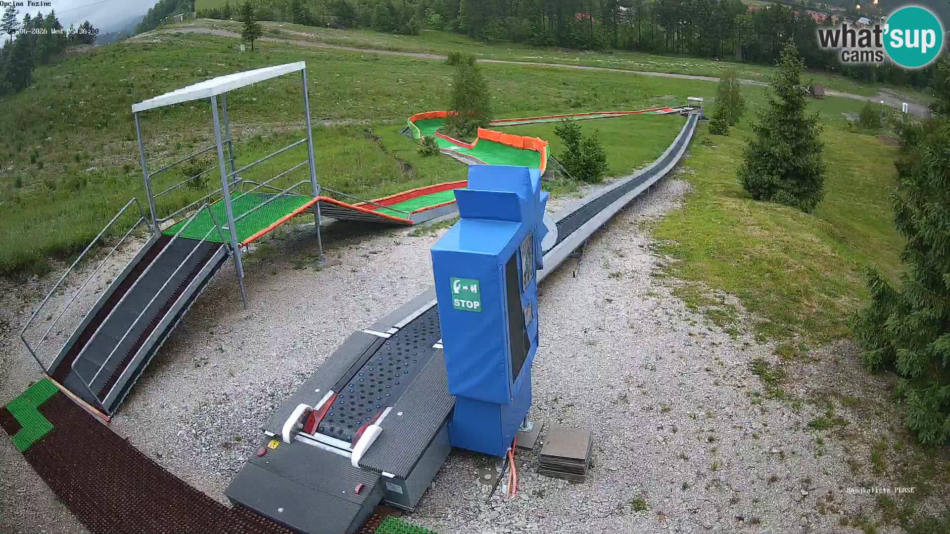 Live webcam Pista da slittino Fužine – Croazia