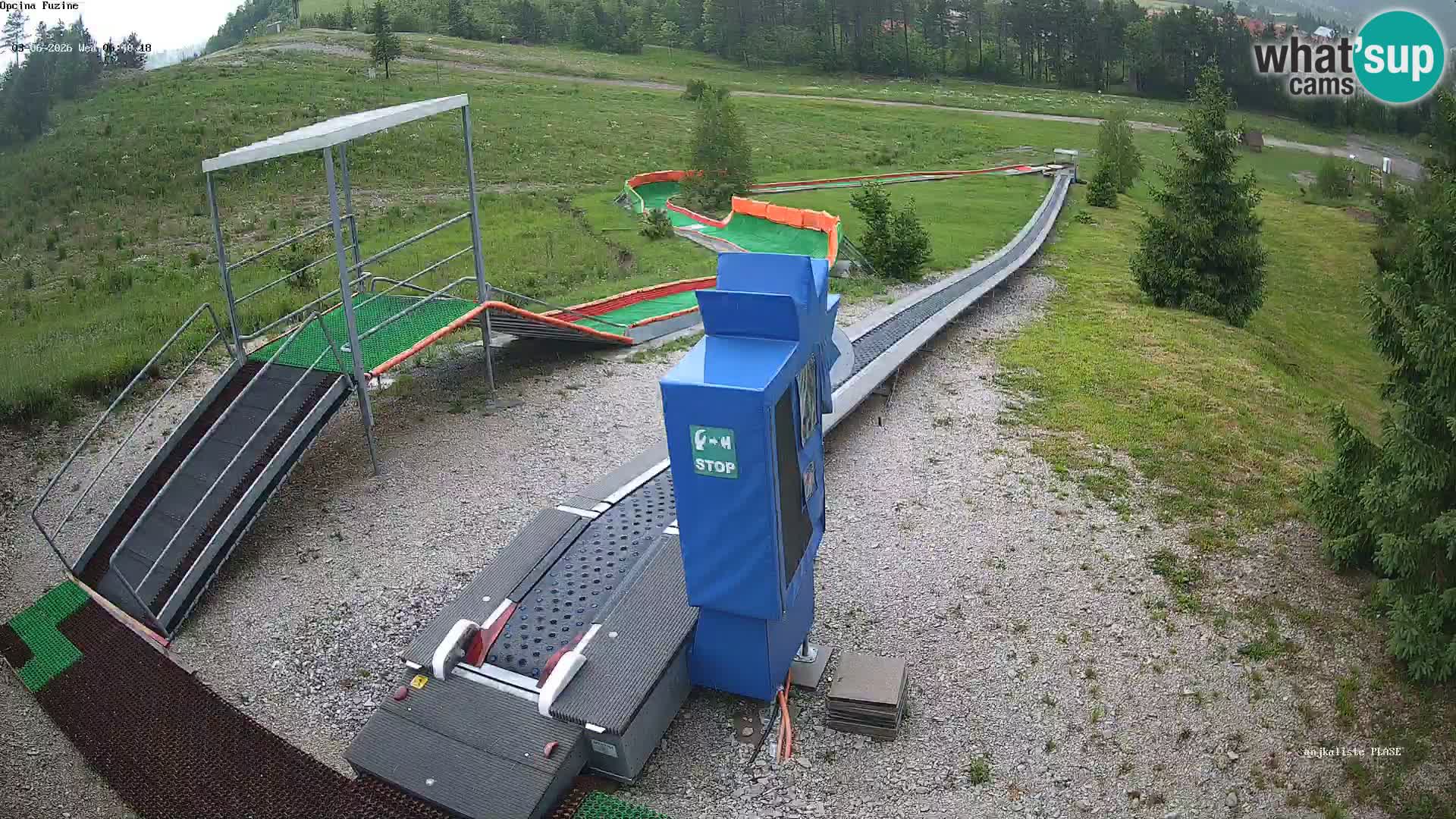 Live webcam Pista da slittino Fužine – Croazia