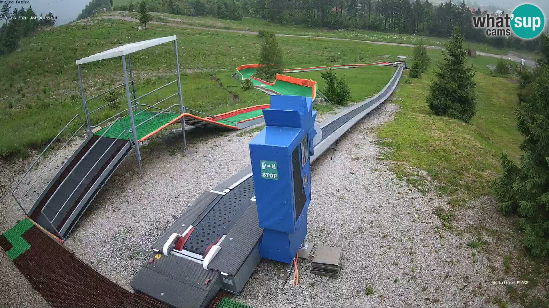 Live webcam Pista da slittino Fužine – Croazia