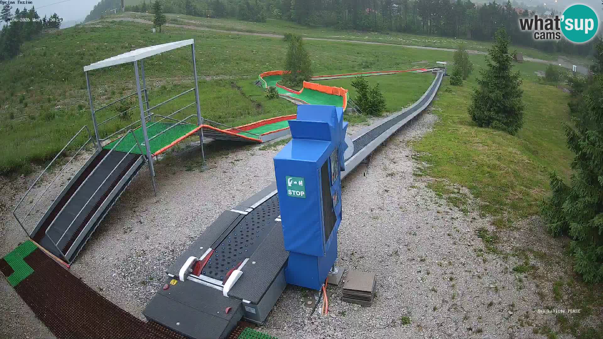 Live webcam Pista da slittino Fužine – Croazia