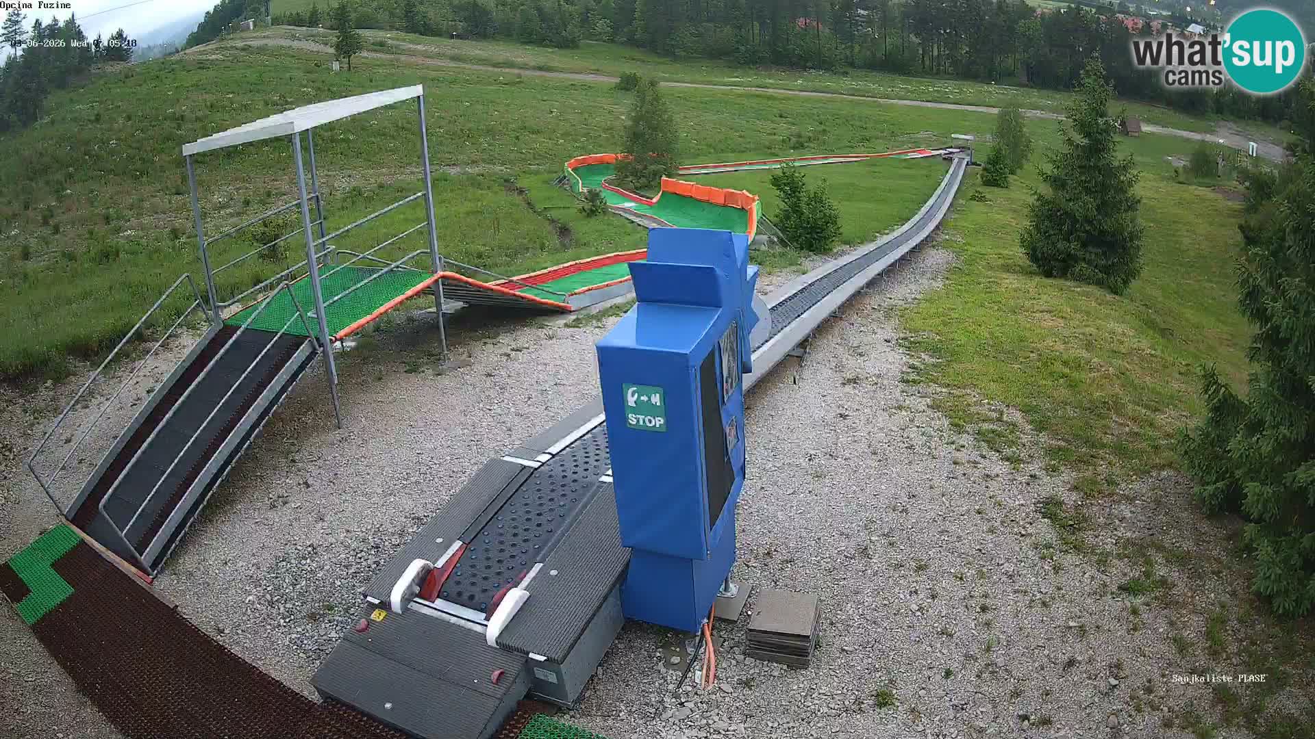 Webcam en direct Piste de luge de Fužine – Croatie