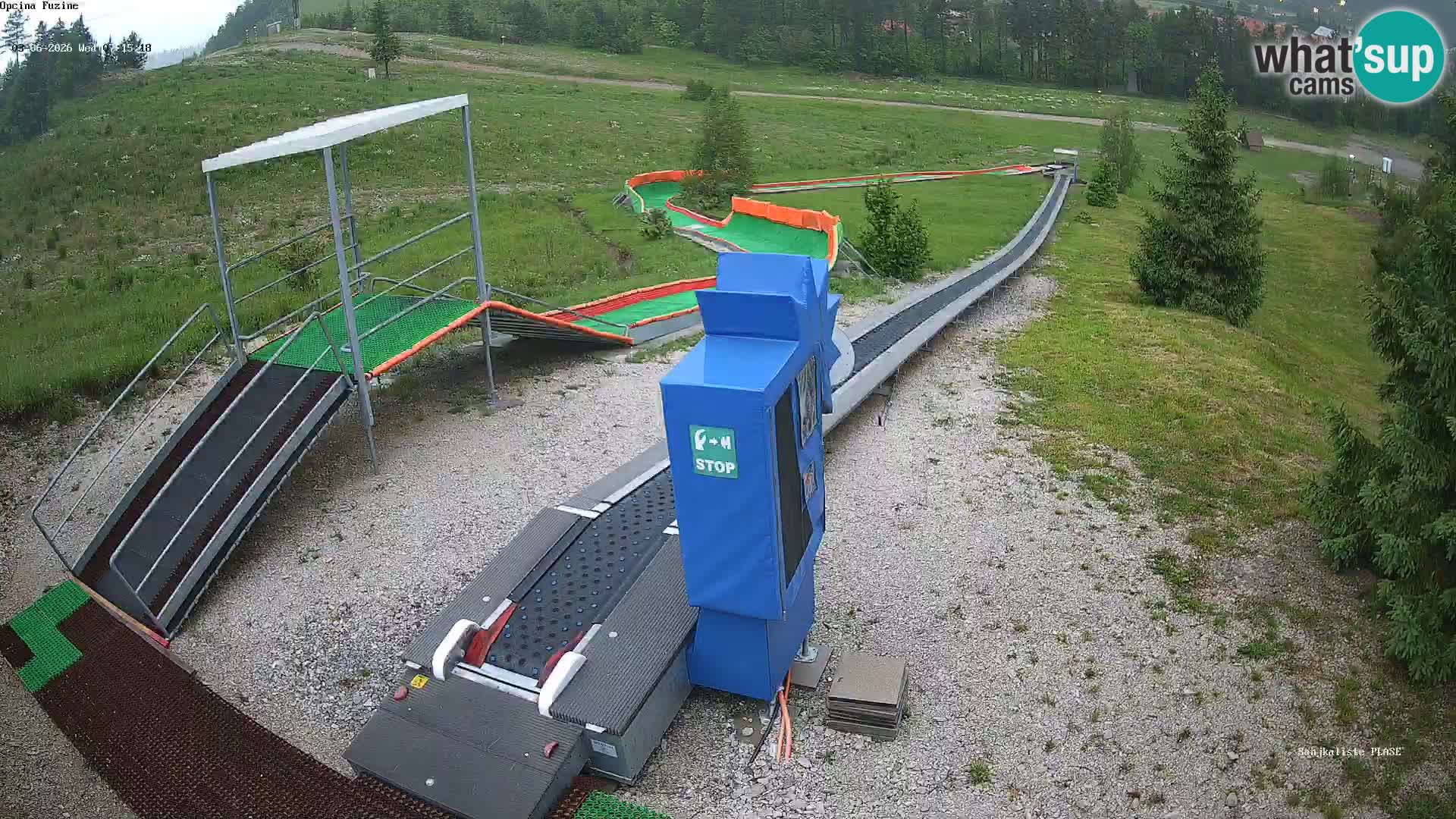 Live webcam Pista da slittino Fužine – Croazia