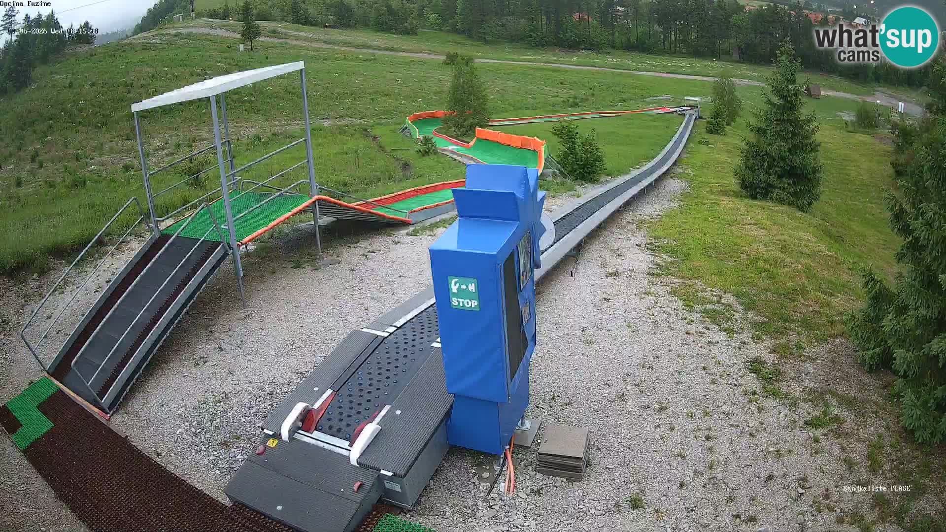 Webcam en direct Piste de luge de Fužine – Croatie