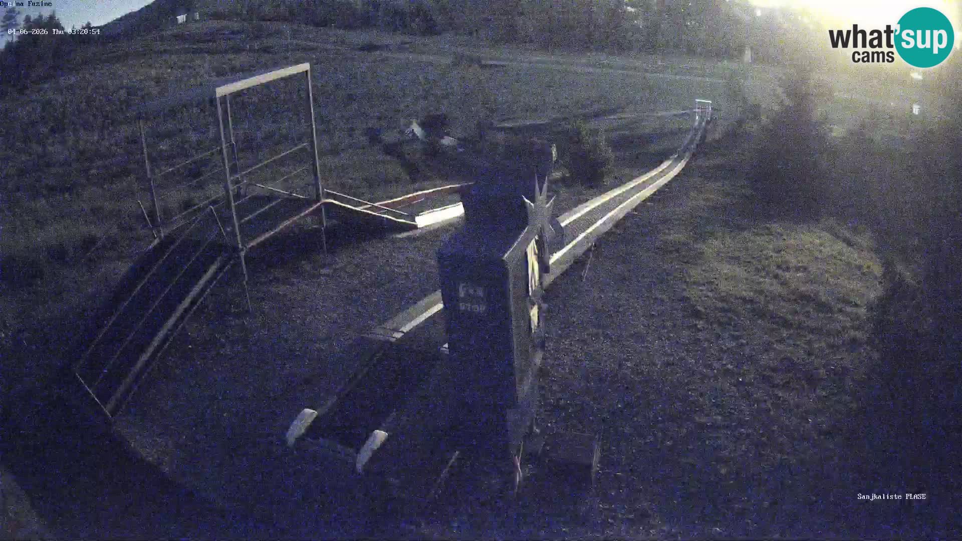 Webcam en vivo Pista de trineo Fužine – Croacia