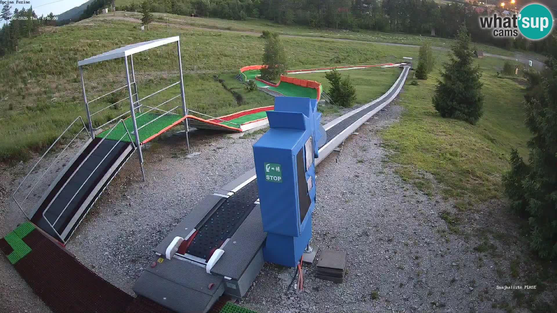 Live webcam Pista da slittino Fužine – Croazia