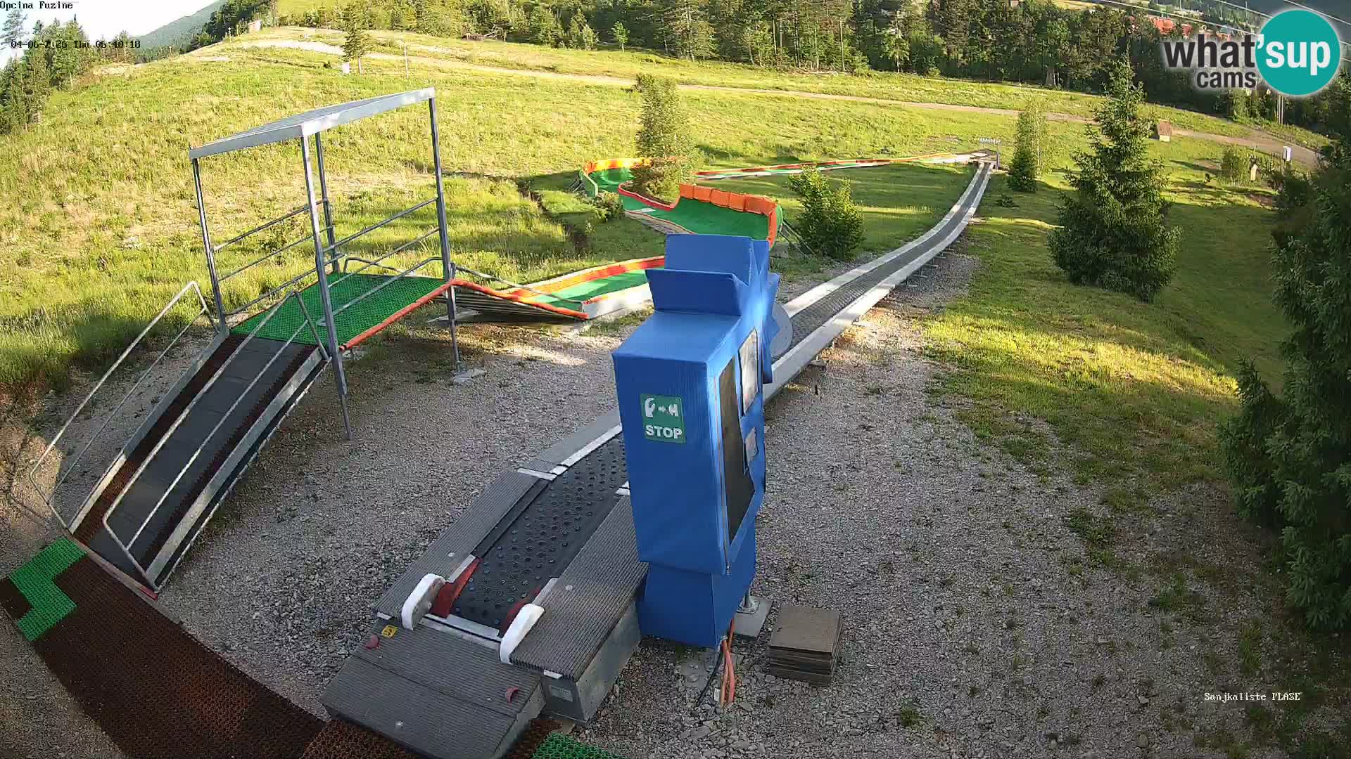 Webcam en direct Piste de luge de Fužine – Croatie