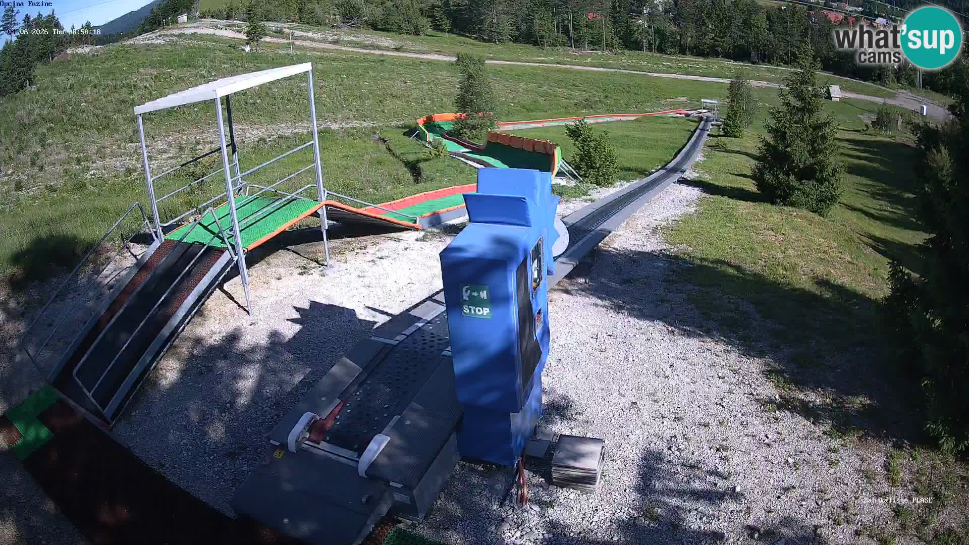 Live webcam Fužine toboggan run – Croatia