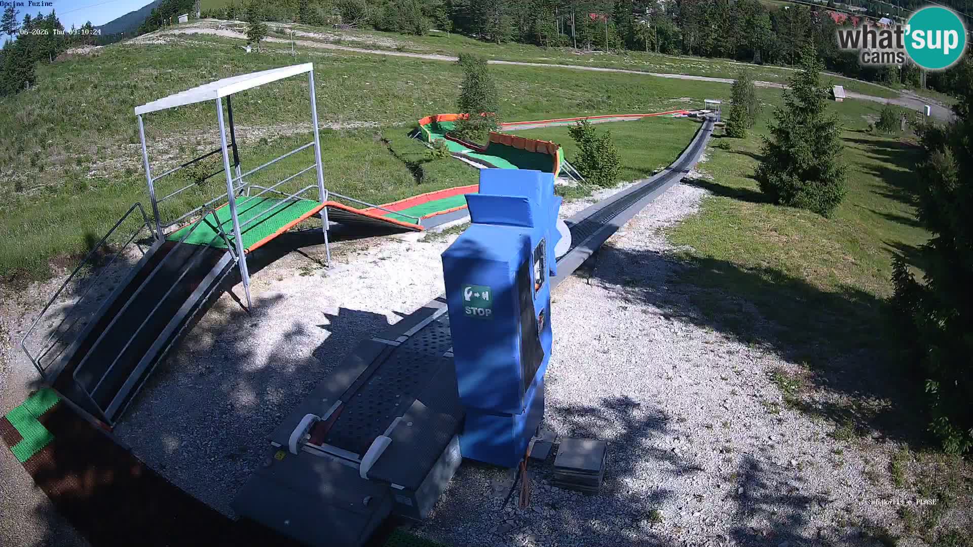 Live webcam Pista da slittino Fužine – Croazia