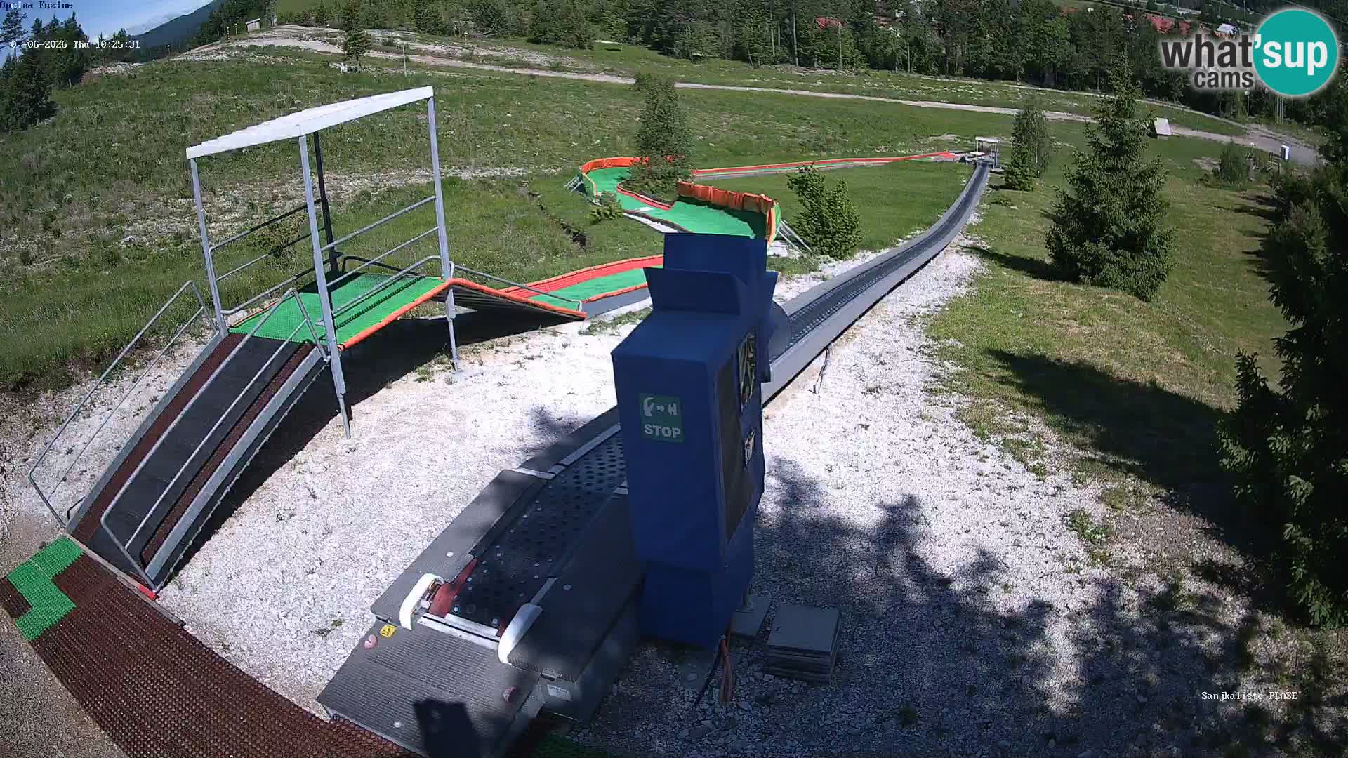 Live webcam Pista da slittino Fužine – Croazia