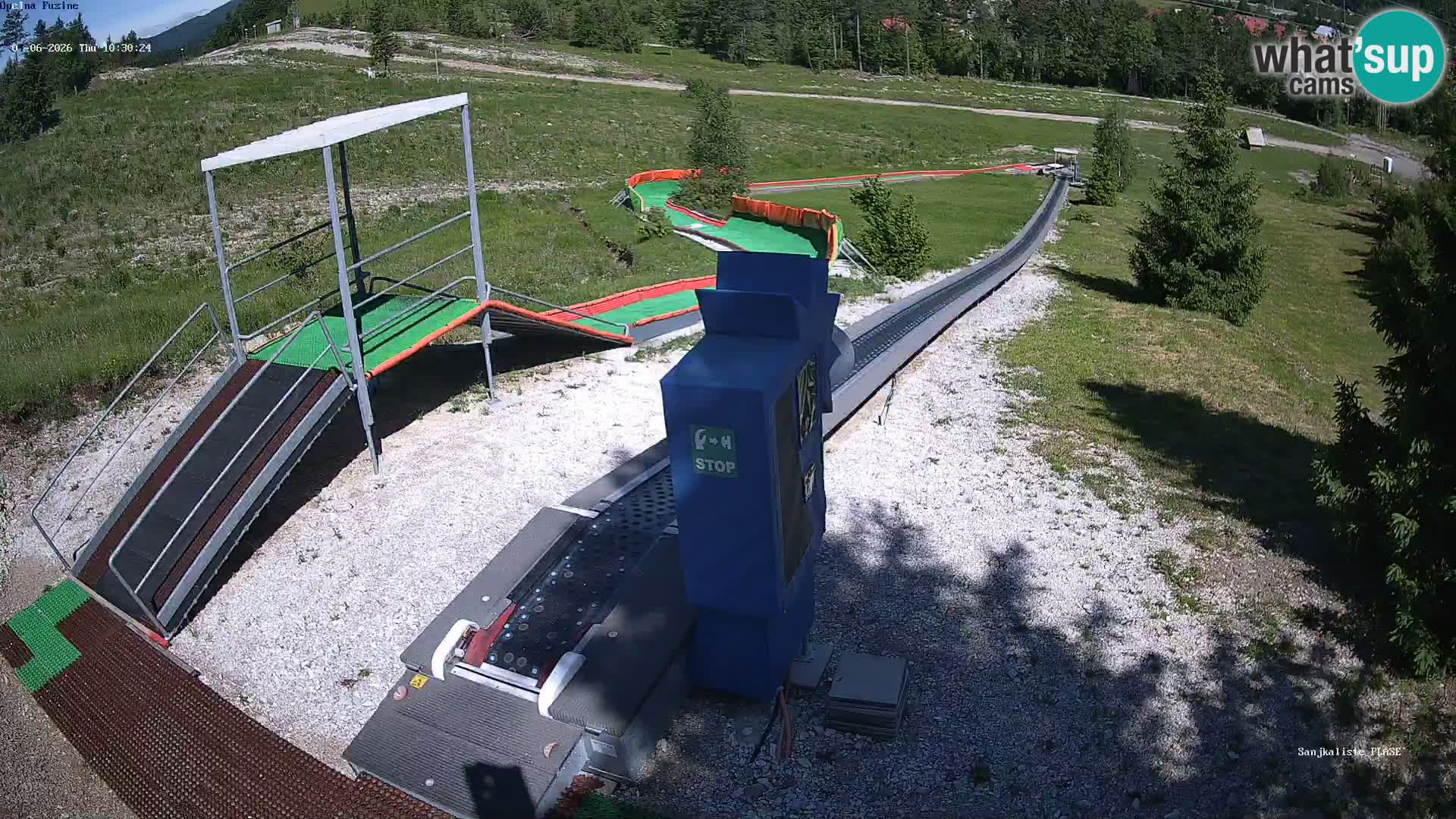 Live webcam Pista da slittino Fužine – Croazia