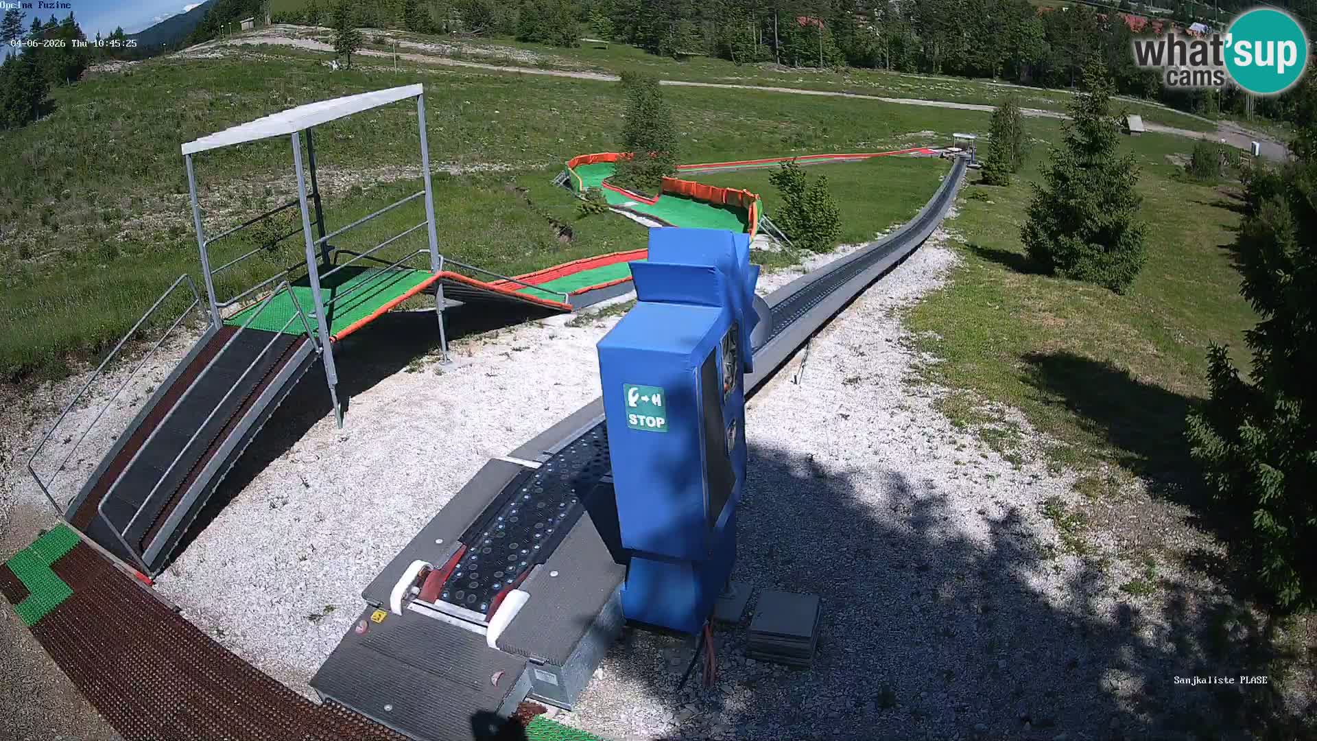 Live webcam Fužine toboggan run – Croatia