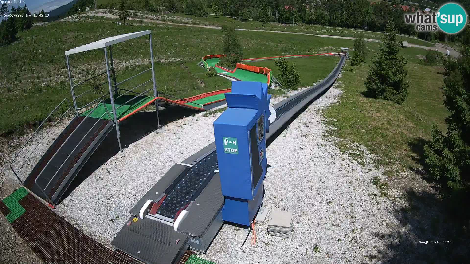 Live webcam Pista da slittino Fužine – Croazia