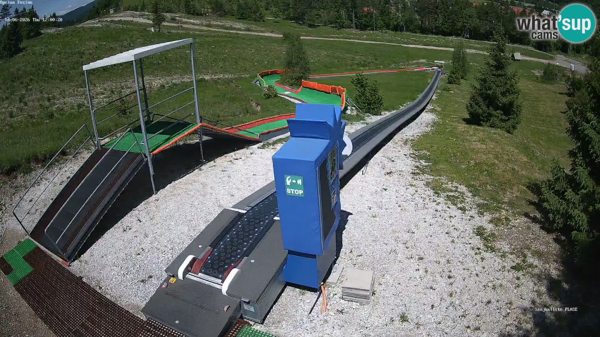 Live webcam Fužine toboggan run – Croatia