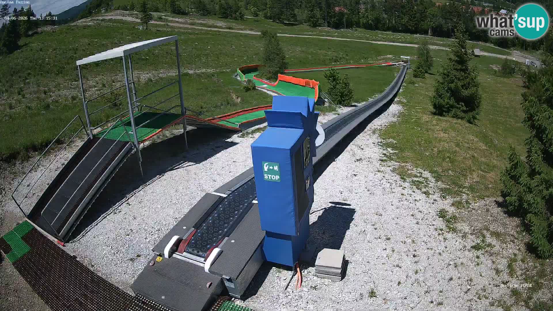 Live webcam Fužine toboggan run – Croatia