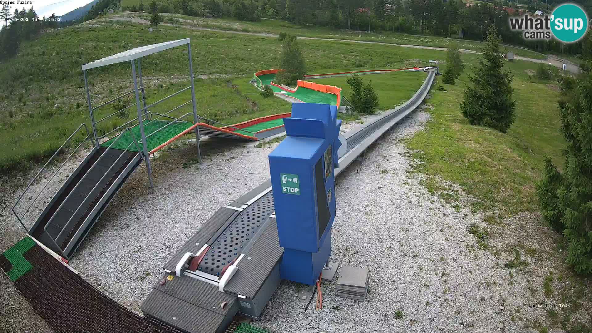 Spletna kamera v živo Sankališče Fužine – Hrvaška