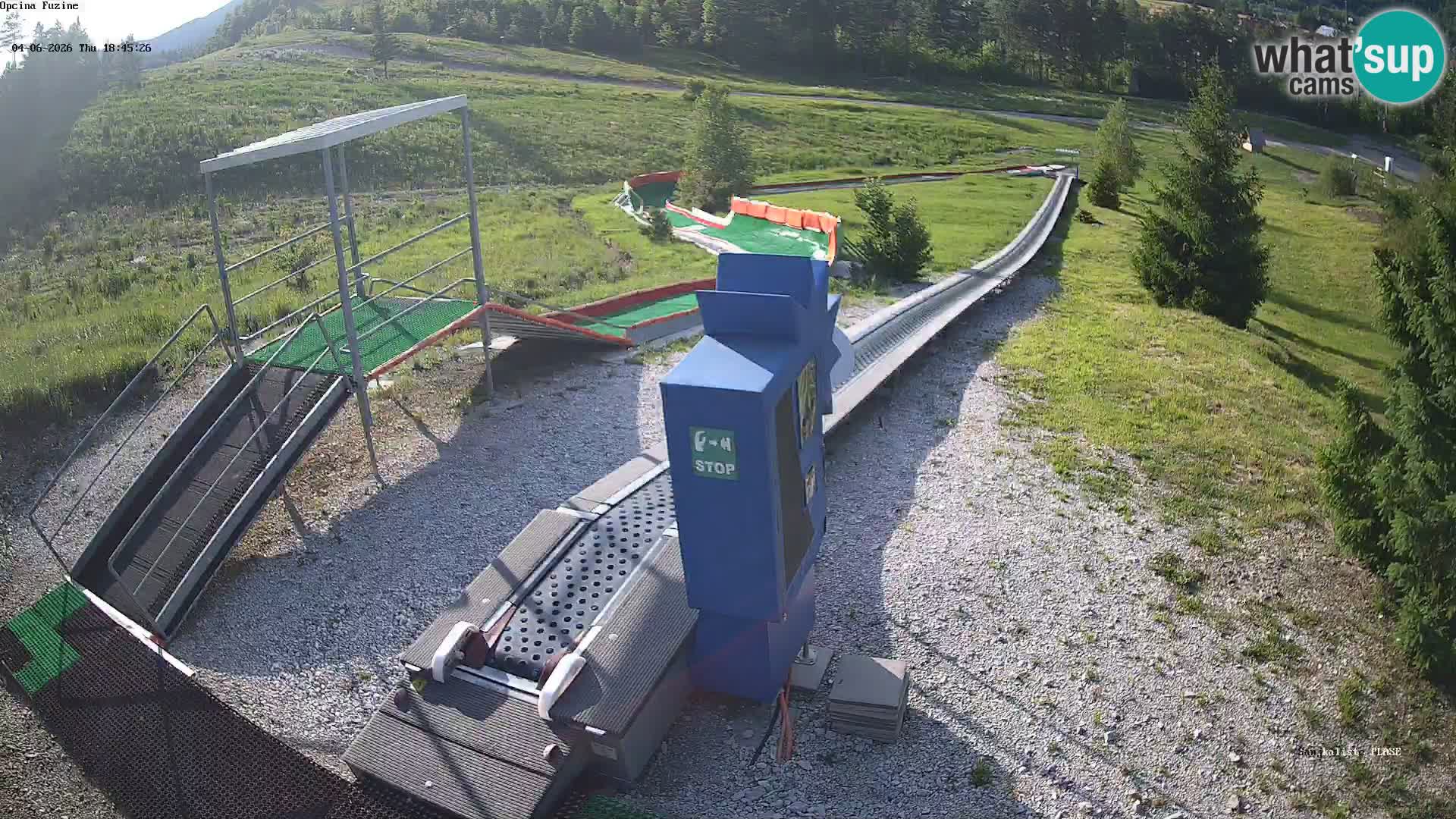 Live webcam Pista da slittino Fužine – Croazia