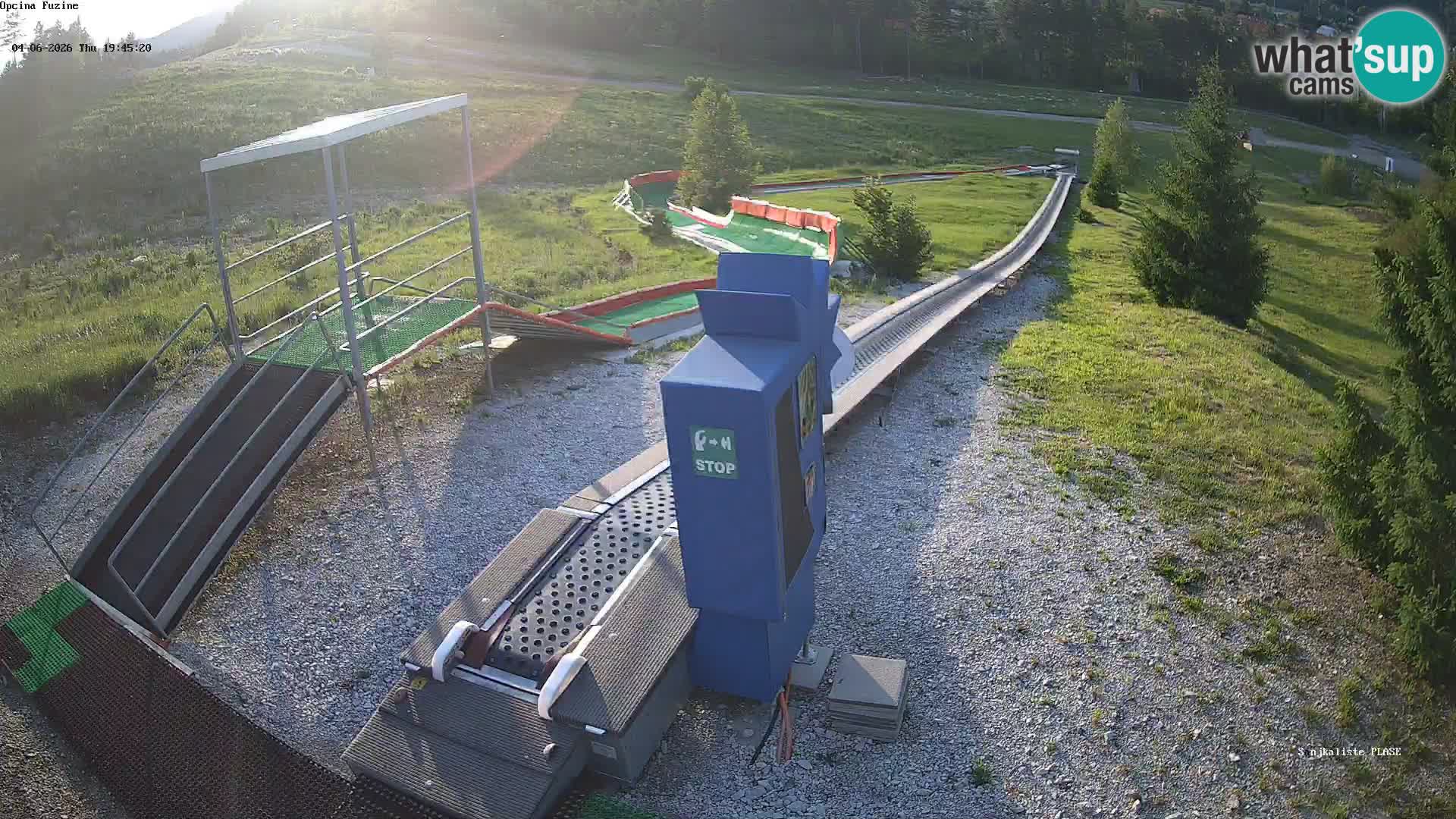 Live webcam Pista da slittino Fužine – Croazia