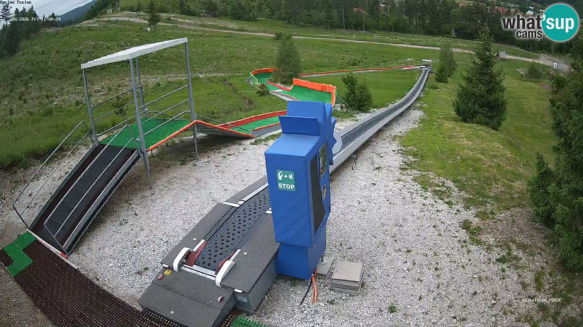 Live webcam Fužine toboggan run – Croatia