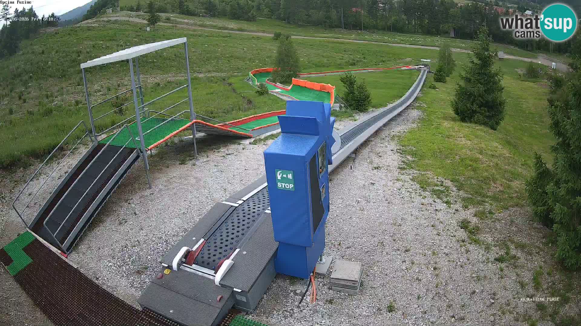 Live webcam Fužine toboggan run – Croatia