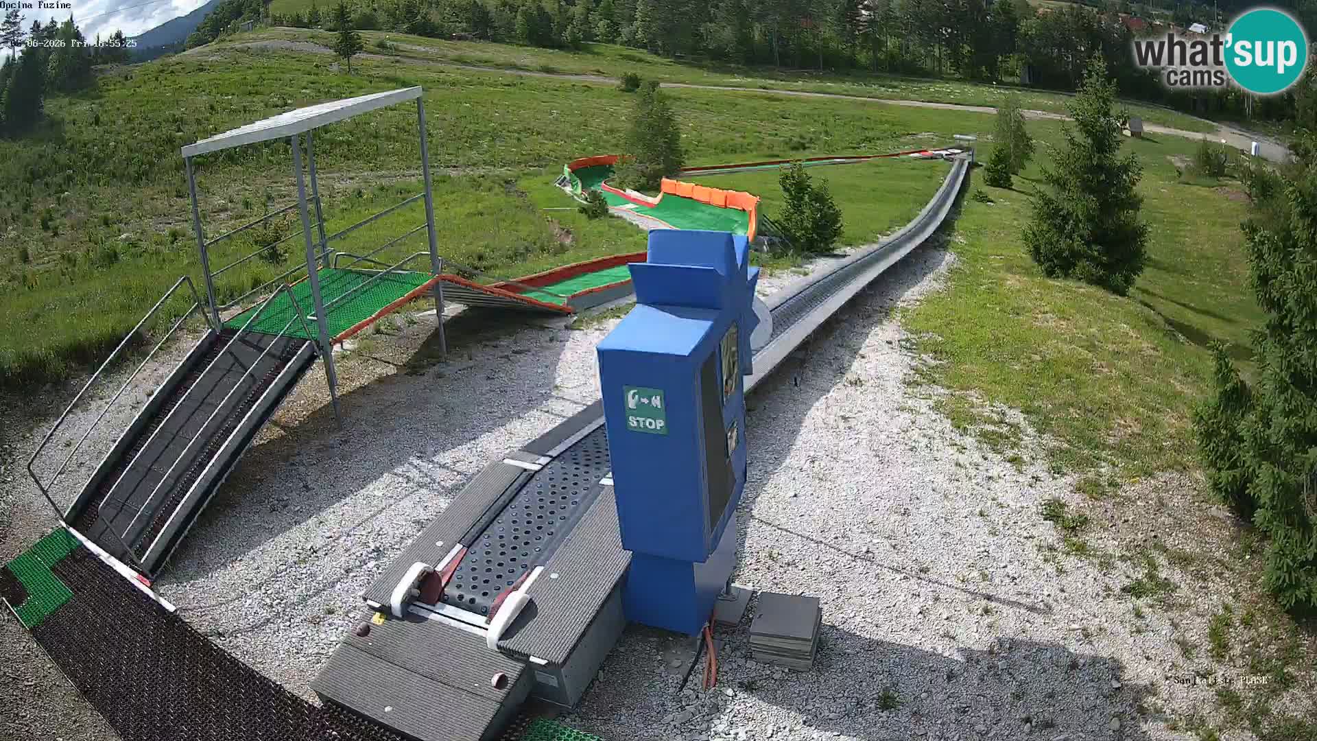 Live webcam Fužine toboggan run – Croatia