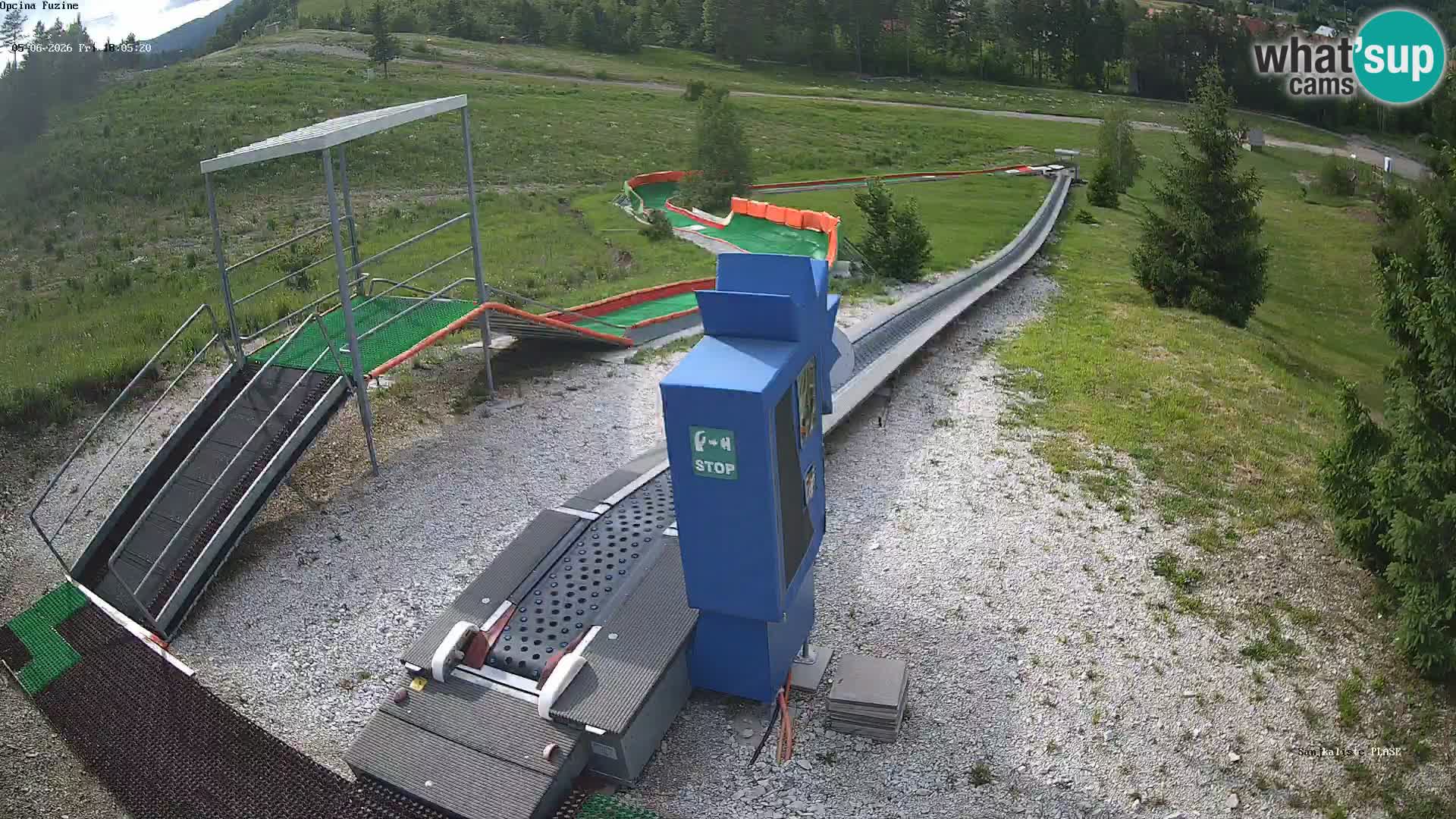 Live webcam Fužine toboggan run – Croatia