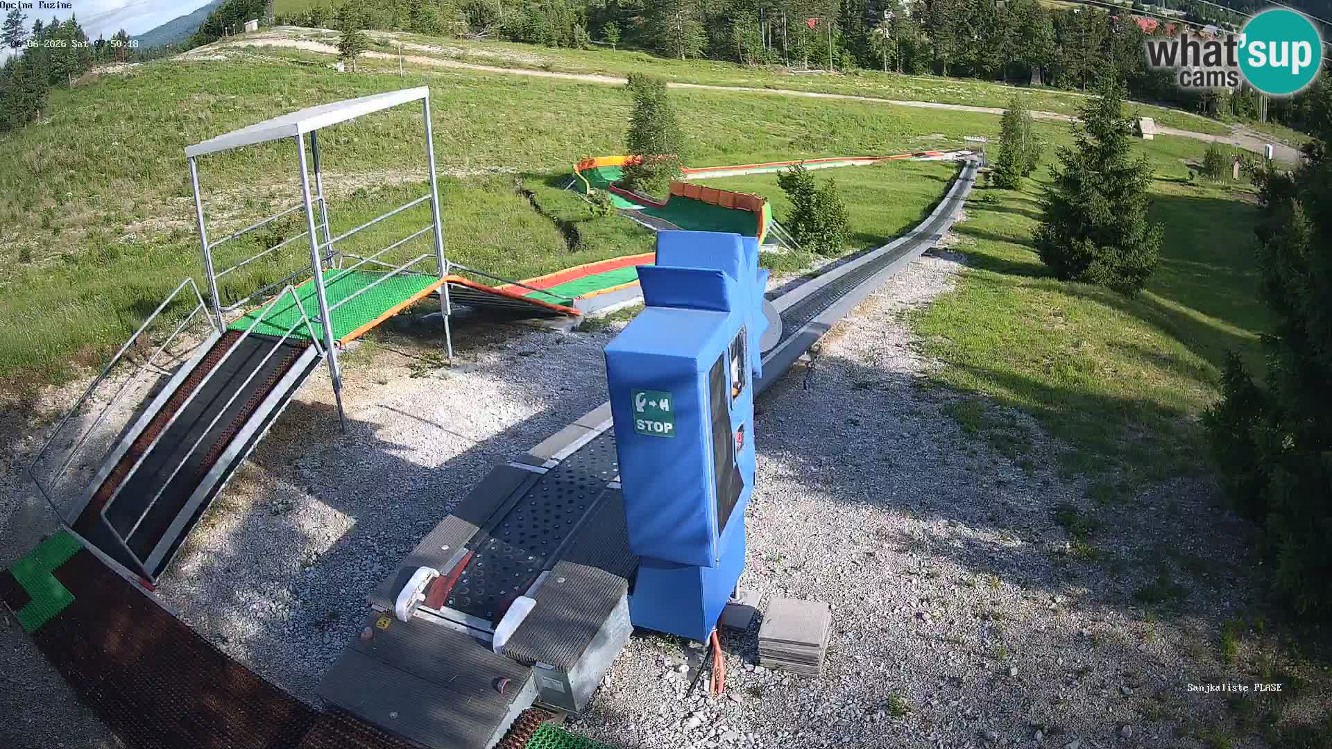 Live webcam Fužine toboggan run – Croatia