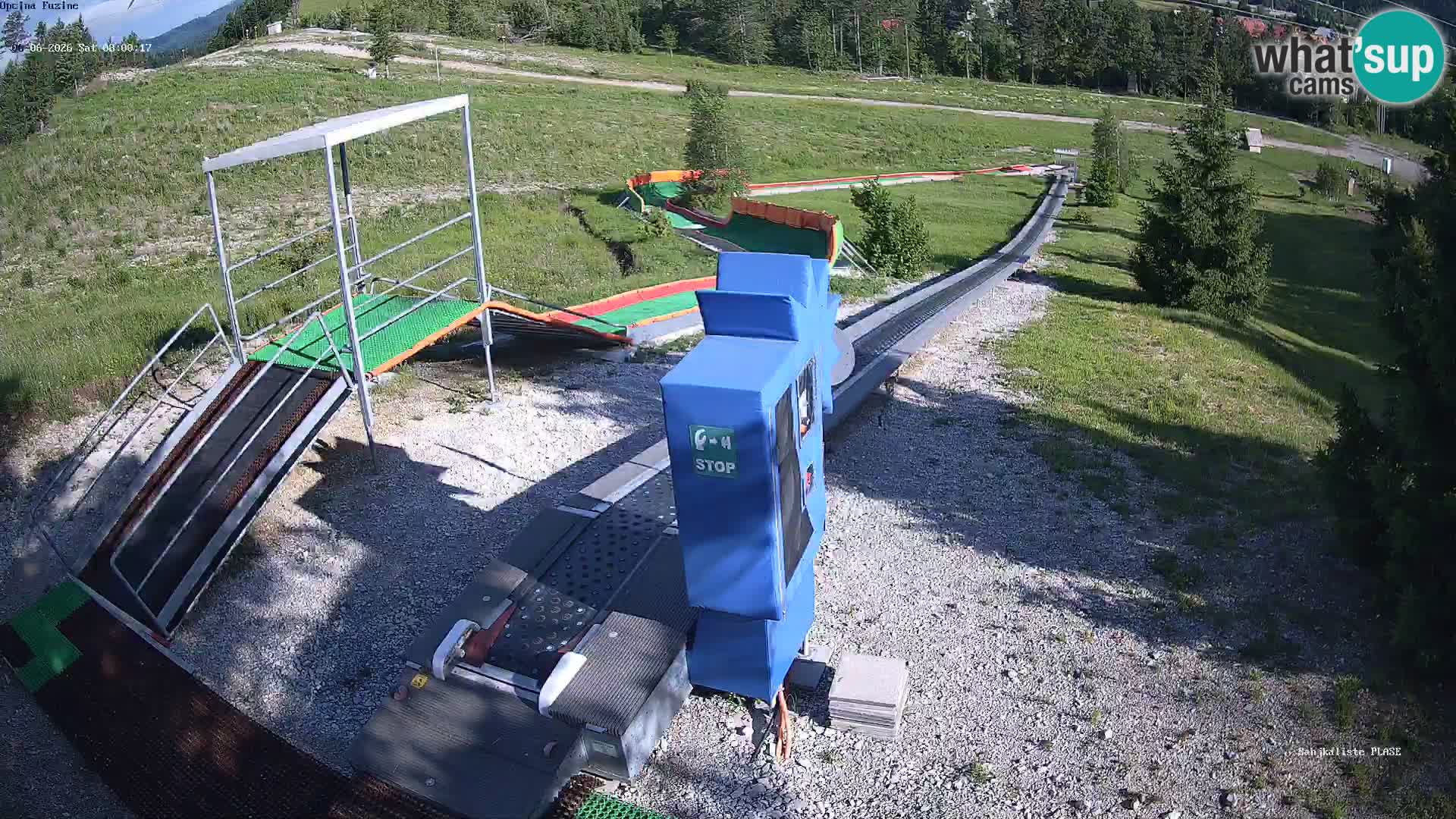 Live webcam Fužine toboggan run – Croatia