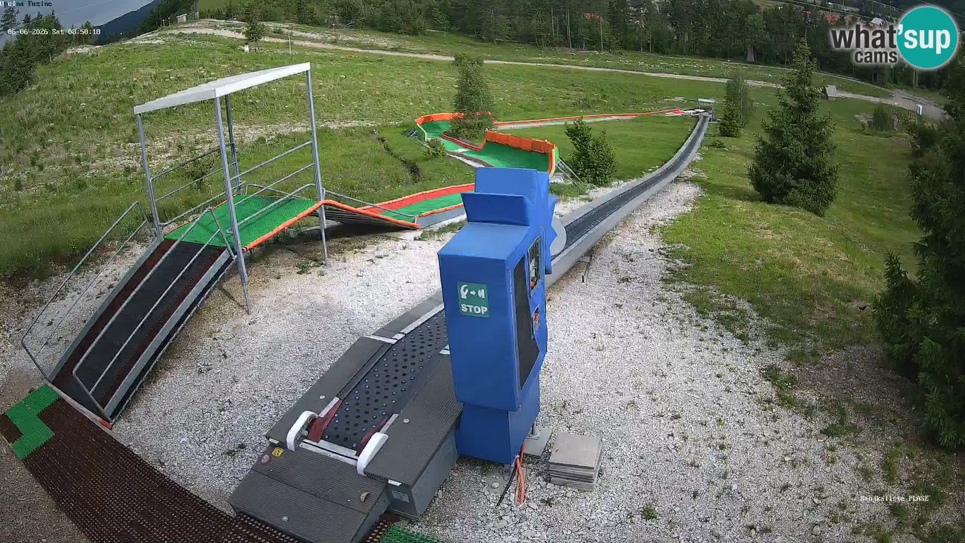 Live webcam Fužine toboggan run – Croatia