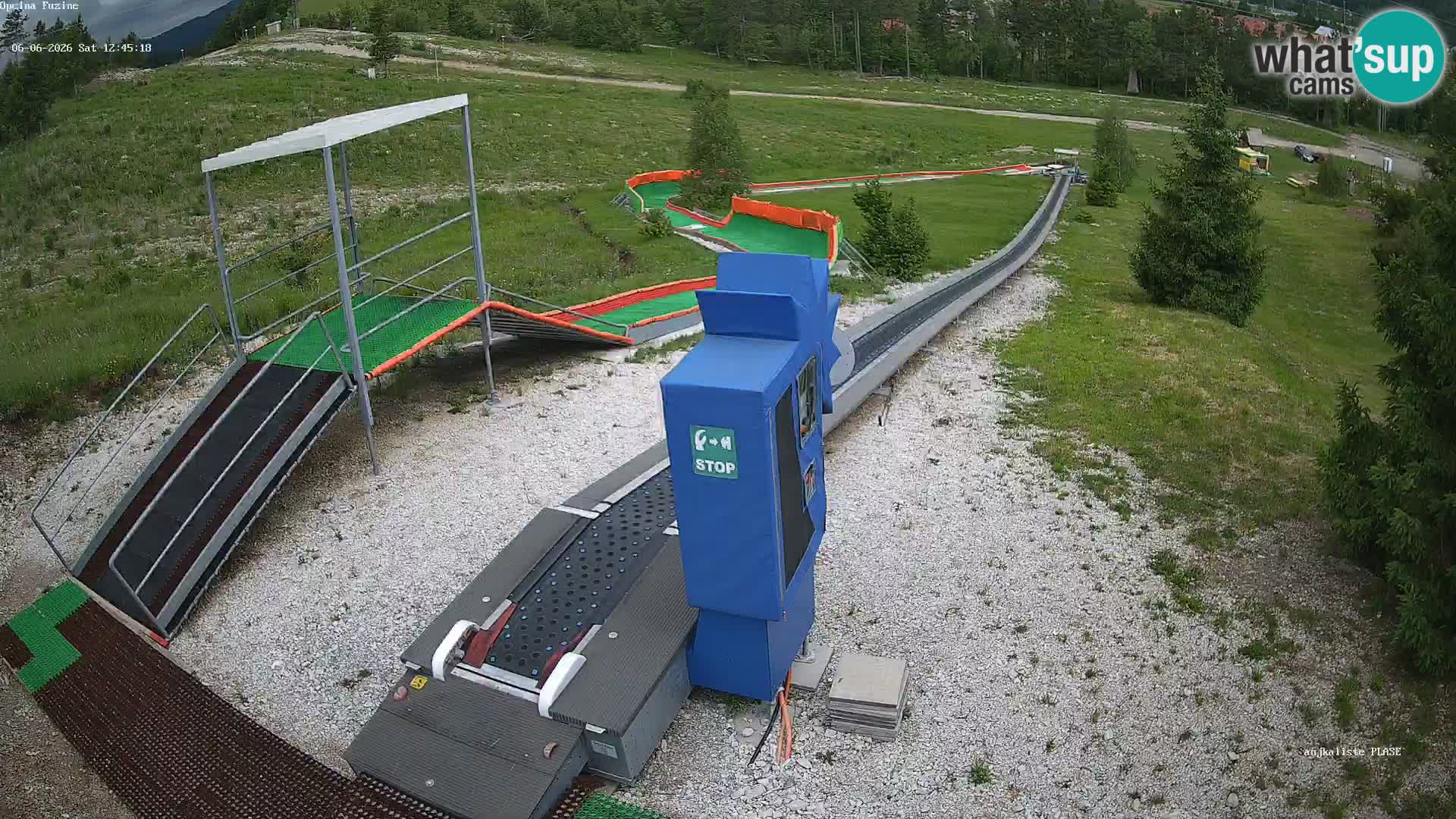 Live webcam Pista da slittino Fužine – Croazia