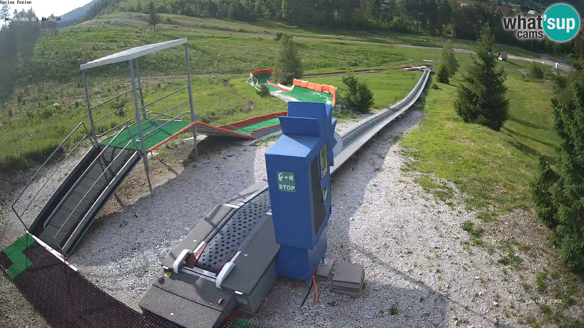 Live webcam Fužine toboggan run – Croatia