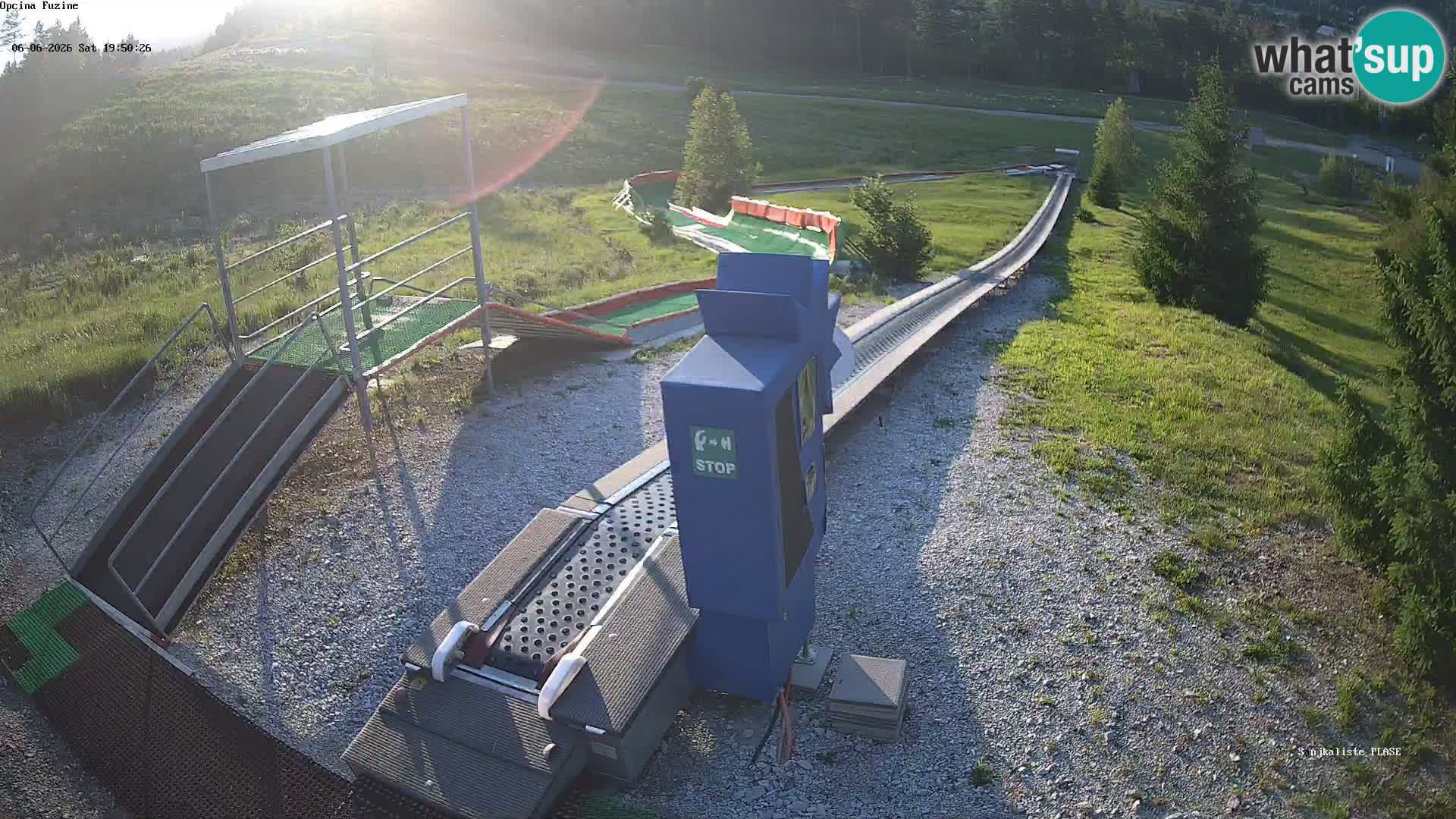 Live webcam Fužine toboggan run – Croatia