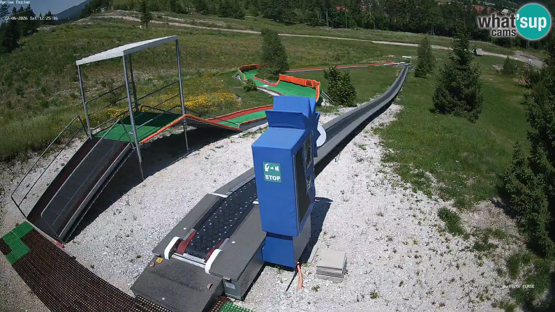 Live webcam Pista da slittino Fužine – Croazia
