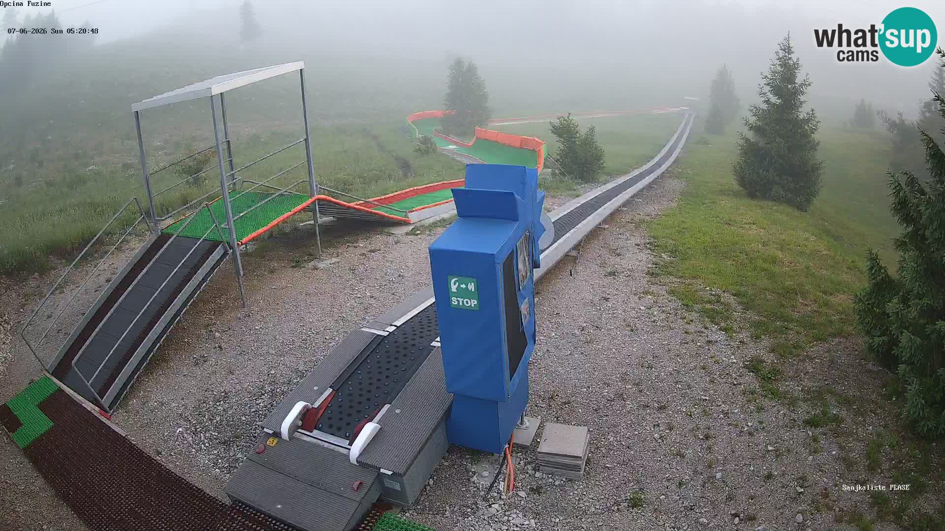 Spletna kamera v živo Sankališče Fužine – Hrvaška
