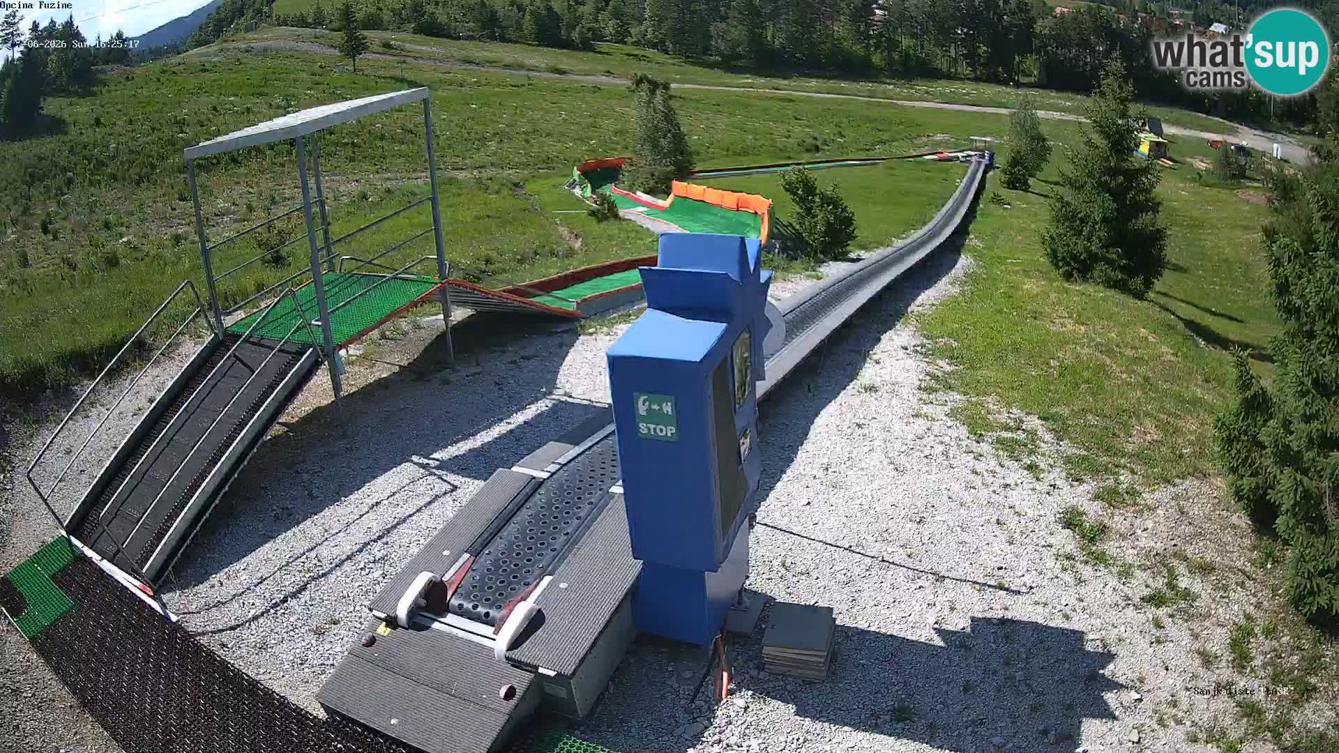 Live webcam Fužine toboggan run – Croatia