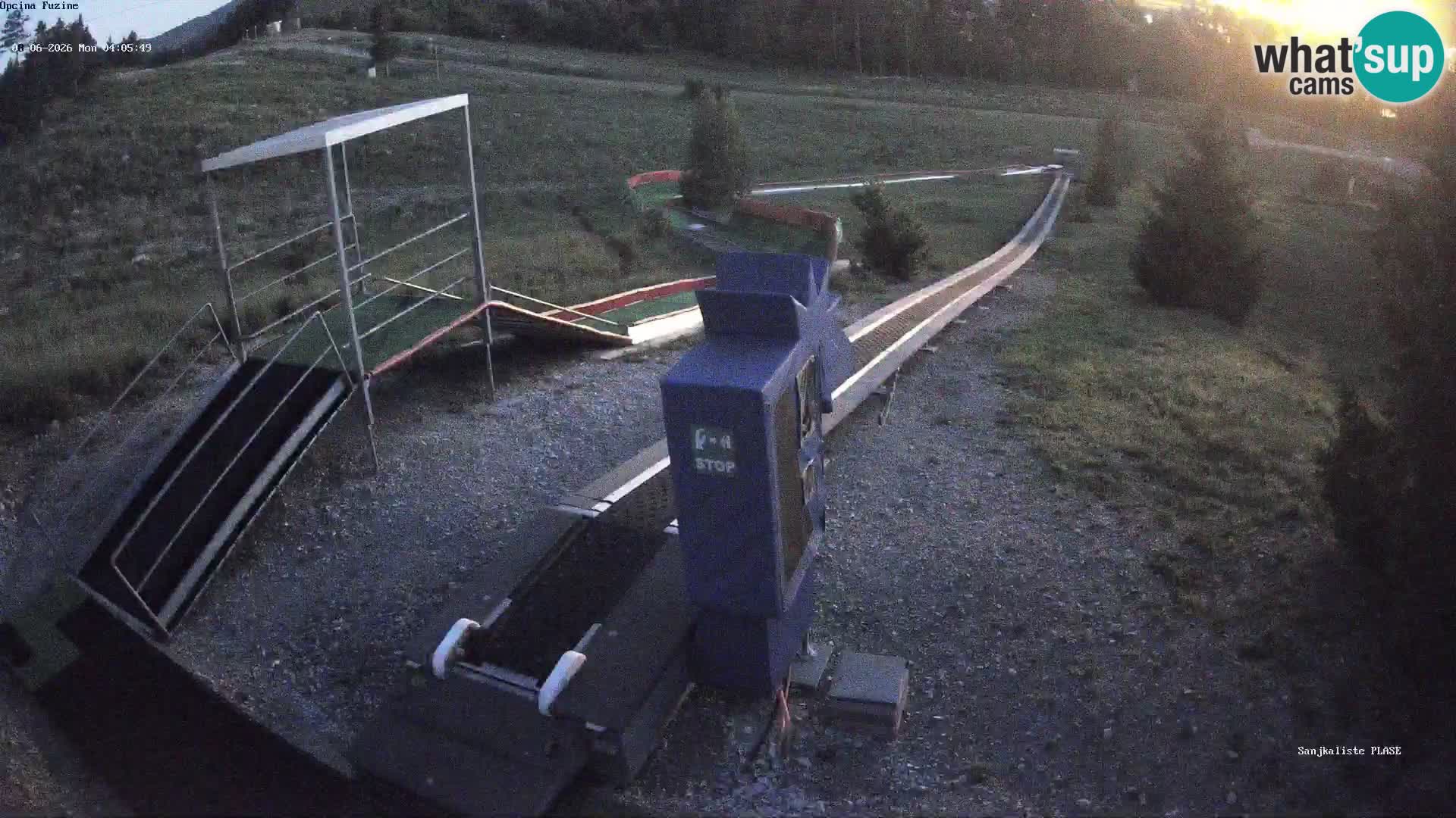 Live webcam Fužine toboggan run – Croatia
