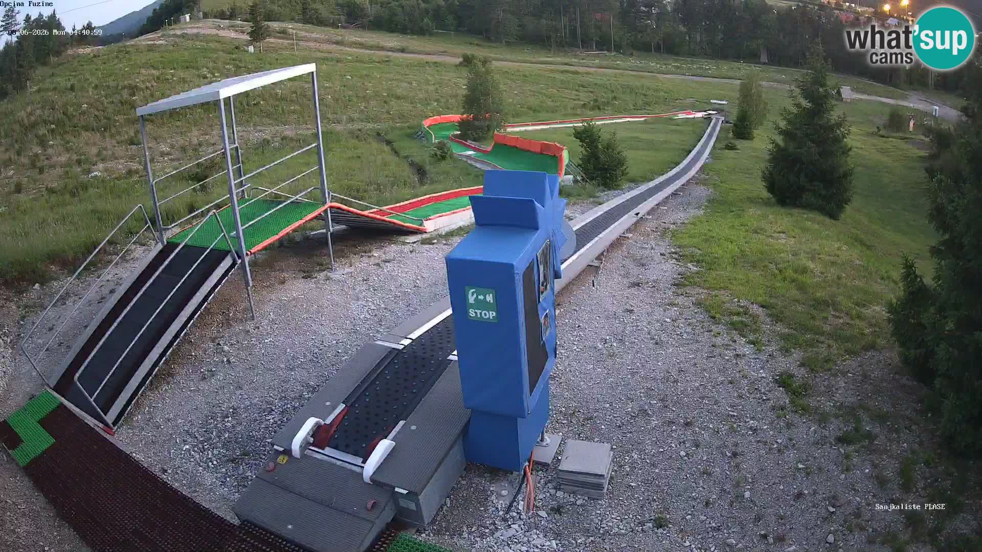 Live webcam Fužine toboggan run – Croatia