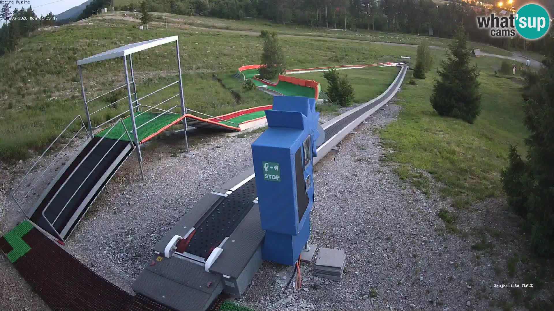 Live webcam Fužine toboggan run – Croatia