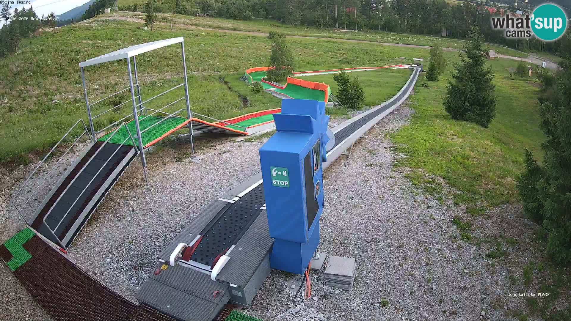 Live webcam Fužine toboggan run – Croatia