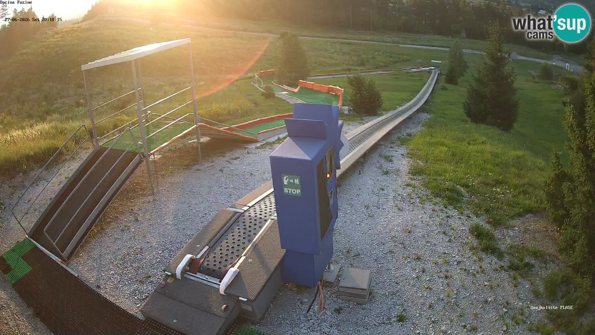 Live webcam Fužine toboggan run – Croatia