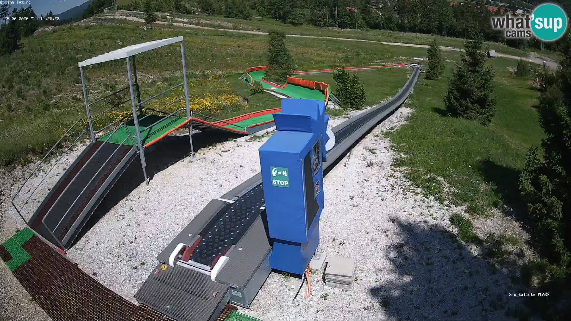 Live webcam Fužine toboggan run – Croatia