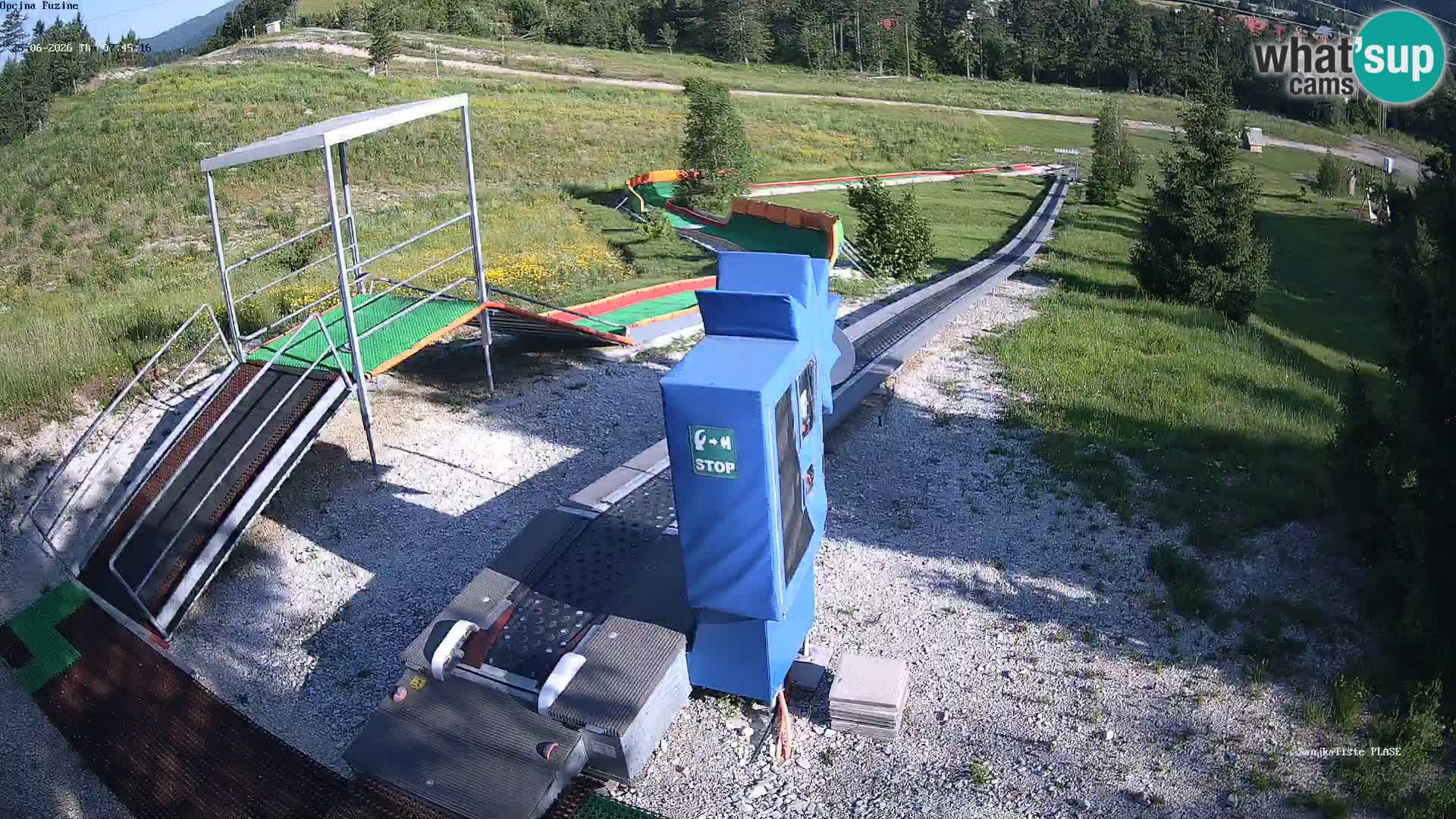 Live webcam Fužine toboggan run – Croatia