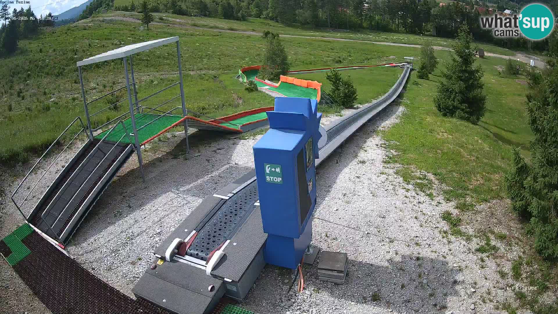 Live webcam Pista da slittino Fužine – Croazia