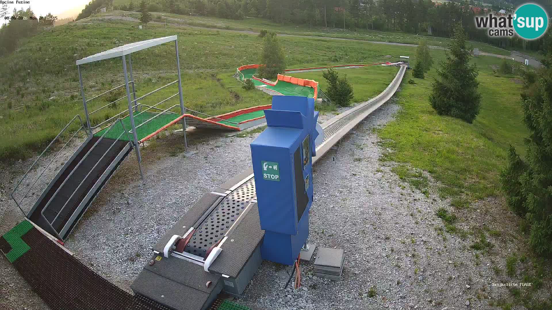 Live webcam Fužine toboggan run – Croatia