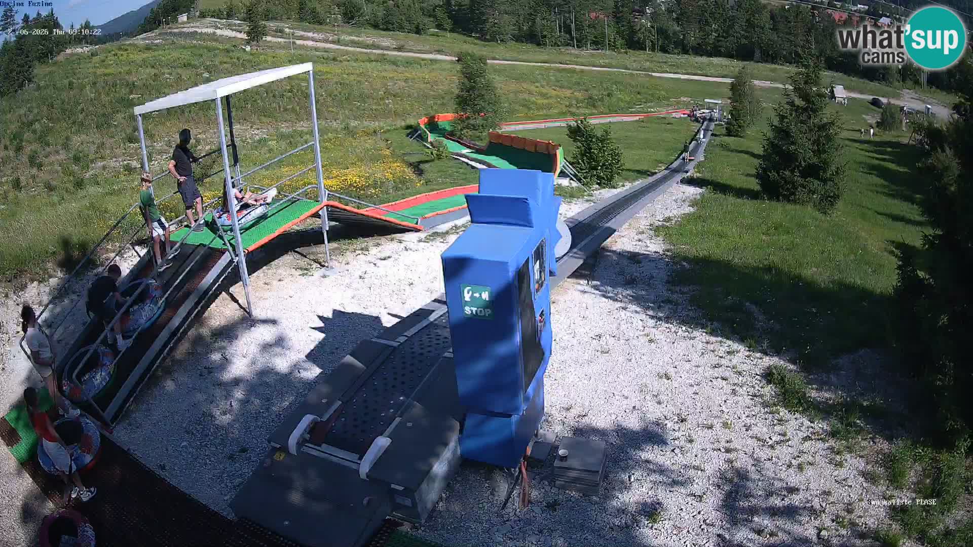 Live webcam Fužine toboggan run – Croatia