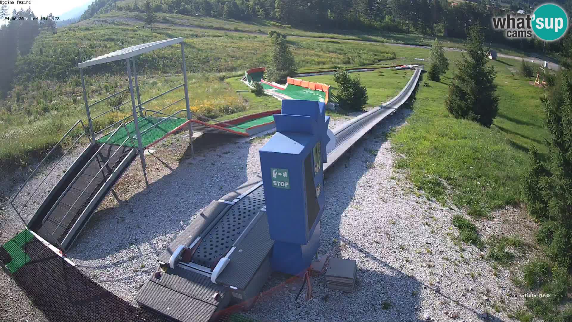 Live webcam Fužine toboggan run – Croatia